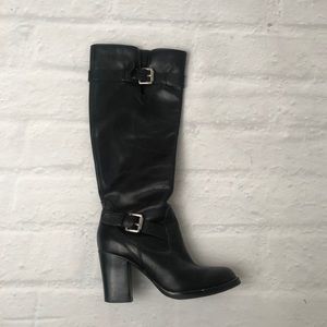 Micheal Kors Black Leather High boots